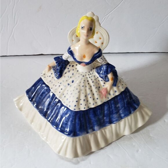 Victorian Lady Trinket Box - Picture 3 of 11
